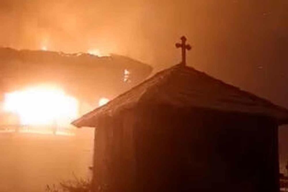 požar, Manastir Svete Trojice, Ljubovija