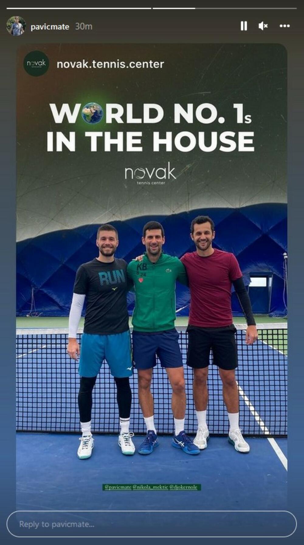 Mate Pavić, Novak Đoković