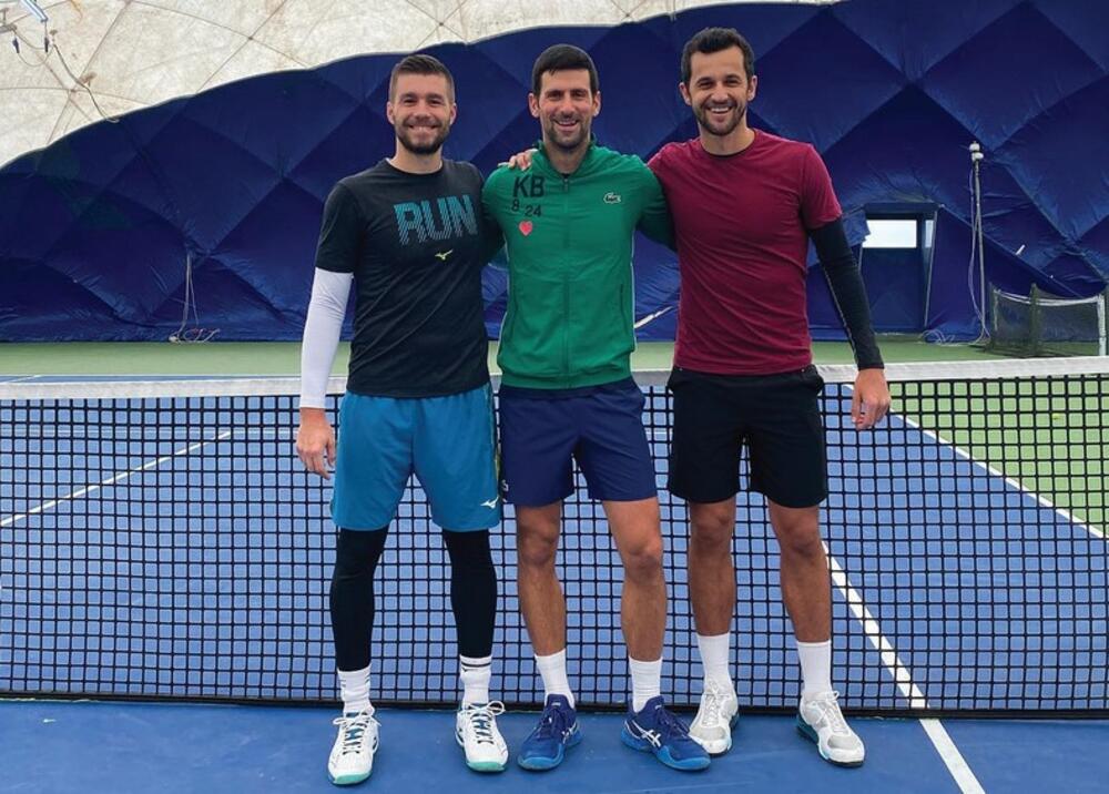 Novak Đoković, Mate Pavić, Nikola Mektić