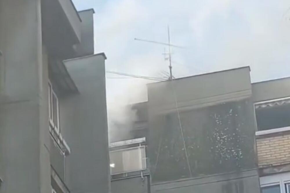 DIM KULJAO IZ ZGRADE NA BEOGRADSKOM KEJU: Požar u Novom Sadu brzo lokalizovan (VIDEO)