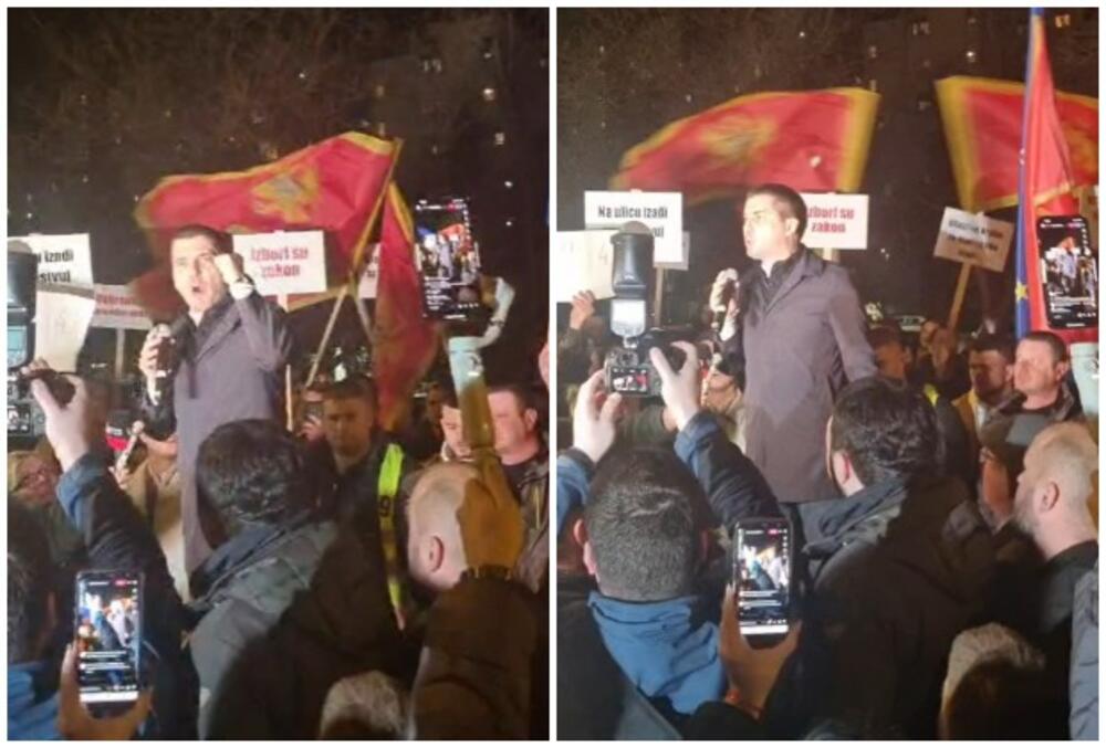 Podgorica, Aleksa Bečić, protest