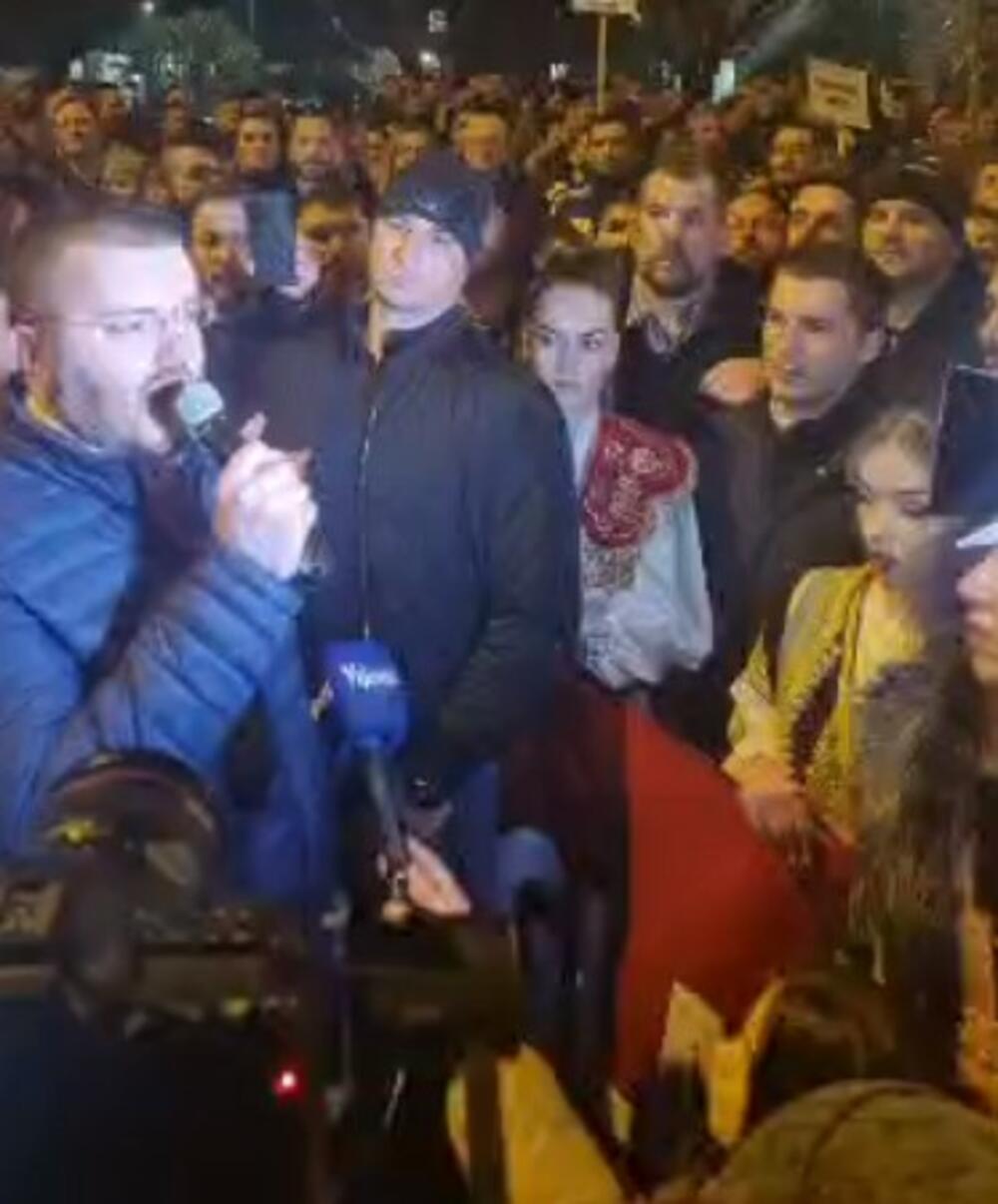 Momo Koprivica, protest, Podgorica