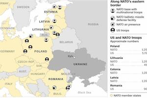 OBJAVLJENA KARTA SVIH NATO SNAGA U EVROPI: Spemni smo! Ruska invazija na Ukrajinu je sve izvesnija FOTO
