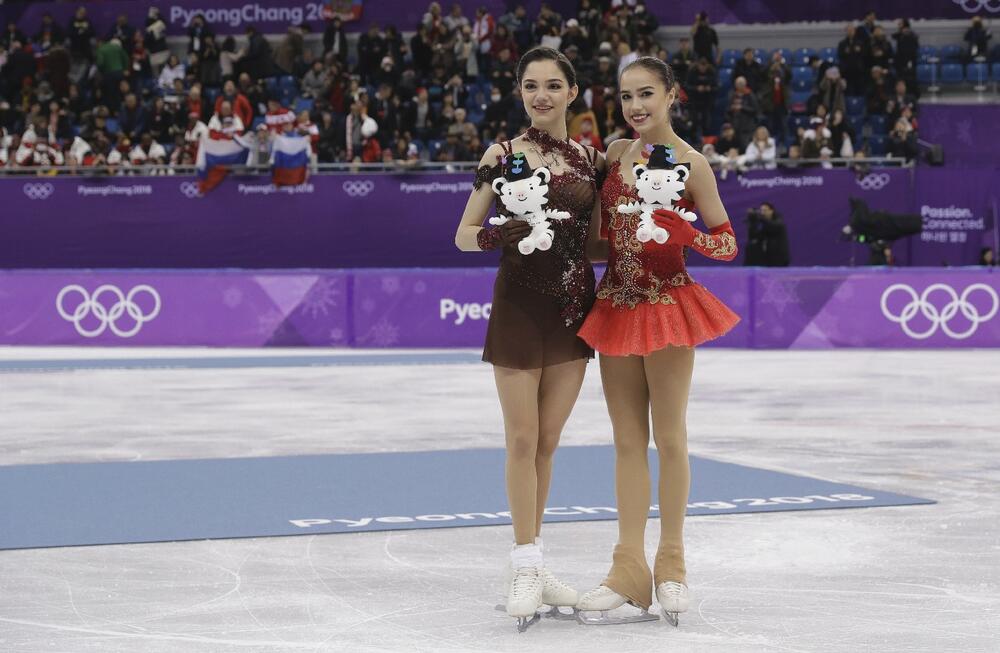 Alina Zagitova i Evgenija Medvedeva na zoi u pjongjangu