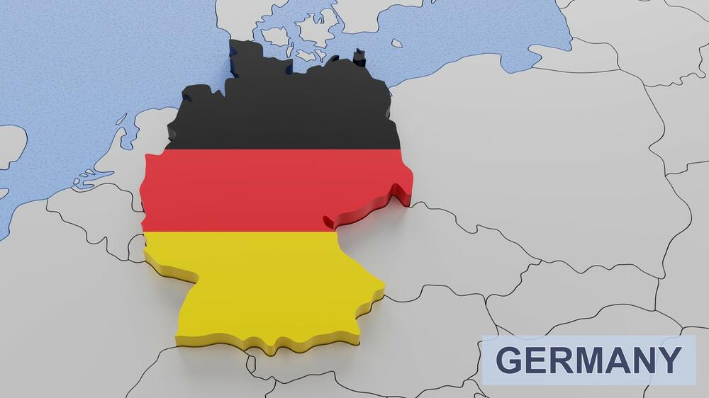Nemačka, Nemačka mapa, mapa Nemačke