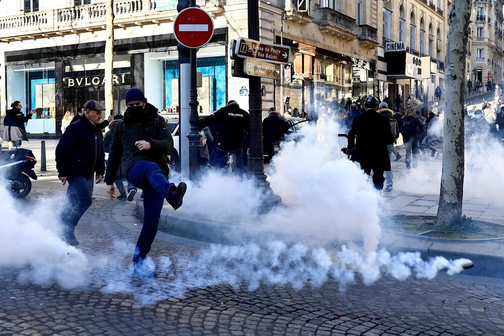 Pariz, Protest, Francuska, demonstracije, Konvoj slobode