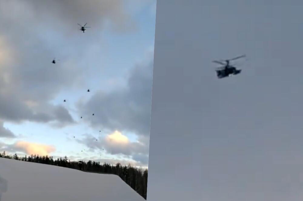 MASOVNI PRELET HELIKOPTERA PREMA UKRAJINSKOJ GRANICI Od MI-8 preko Mi-24 do Ka-52! Da li je invazija sve izvesnija VIDEO