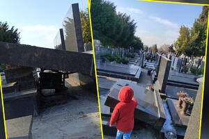 VANDALIZAM NA NOVOM GROBLJU: Srušeni i oštećeni spomenici, nestale i biste (FOTO)