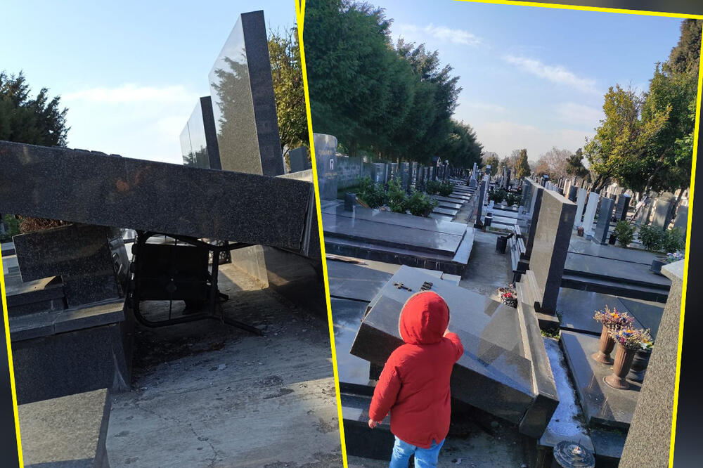 VANDALIZAM NA NOVOM GROBLJU: Srušeni i oštećeni spomenici, nestale i biste (FOTO)