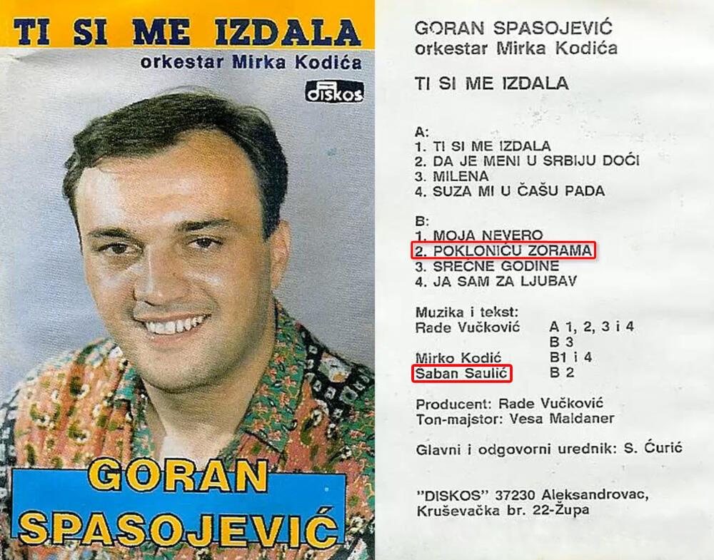 Šaban Šaulić, Goran Spasojević
