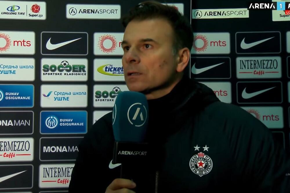 STANOJEVIĆU PRENELI LALATOVIĆEVE REČI: Trener Partizana stao pred kamere POSLE LALATA, evo kako je reagovao VIDEO