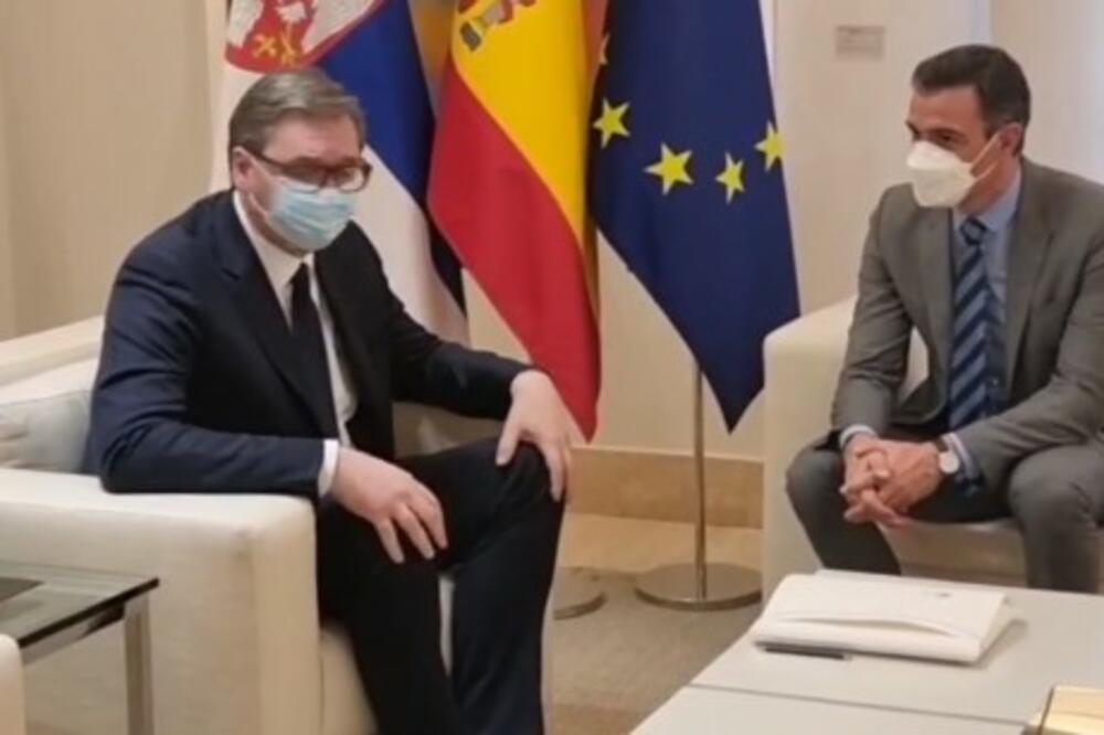 VELIKO HVALA ŠPANIJI NA PODRŠCI KOJU PRUŽA SRBIJI: Predsednik Vučić se oglasio posle susreta sa premijerom Pedrom Sančezom