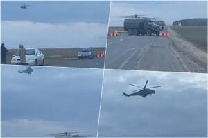 POLAZNA TAČKA ZA INVAZIJU NA UKRAJINU Ruski borbeni helikopteri koriste puteve Belorusije za heliodrome! VIDEO
