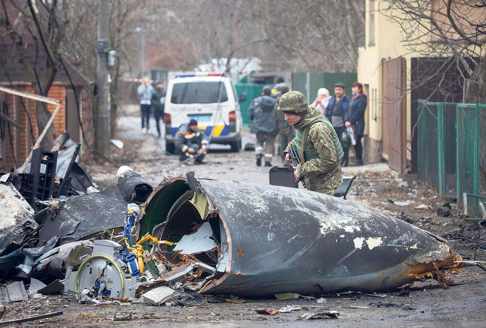 Pad  Oborena letelica u okolini Kijeva