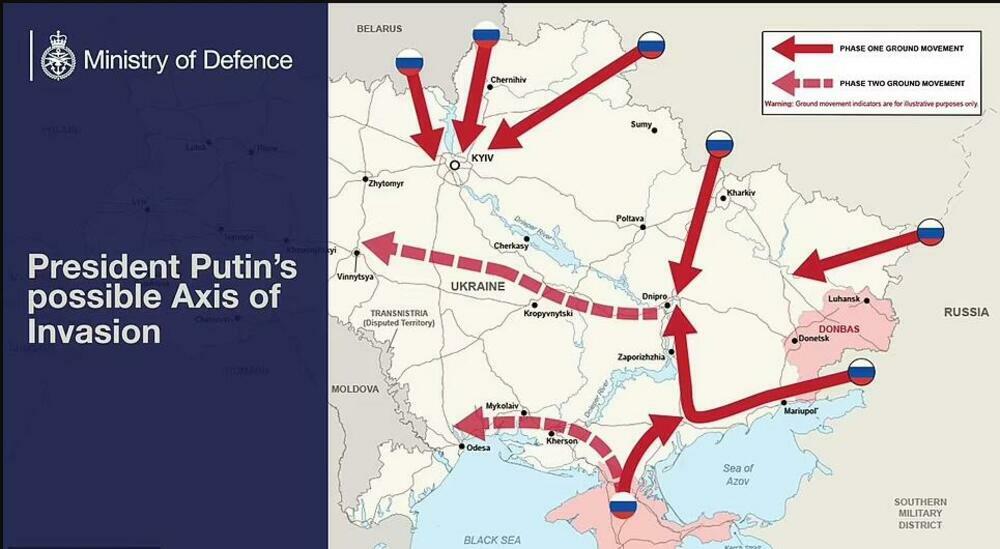 mapa, invazija, Ukrajina
