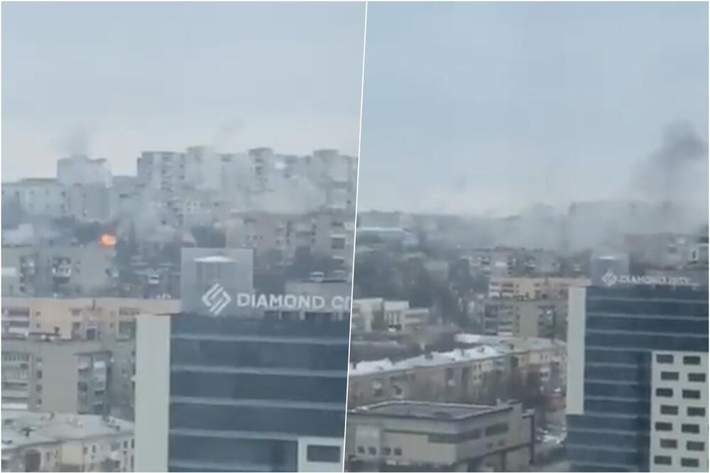KIJEVSKI NOVINAR: Ovo je razaranje u Harkovu, eksplozije oko trgovačkog centra VIDEO