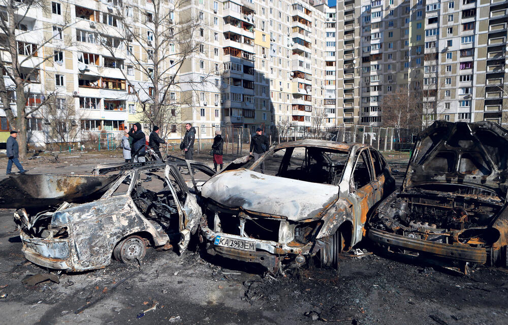 Uništeni automobili Predgrađe Kijeva