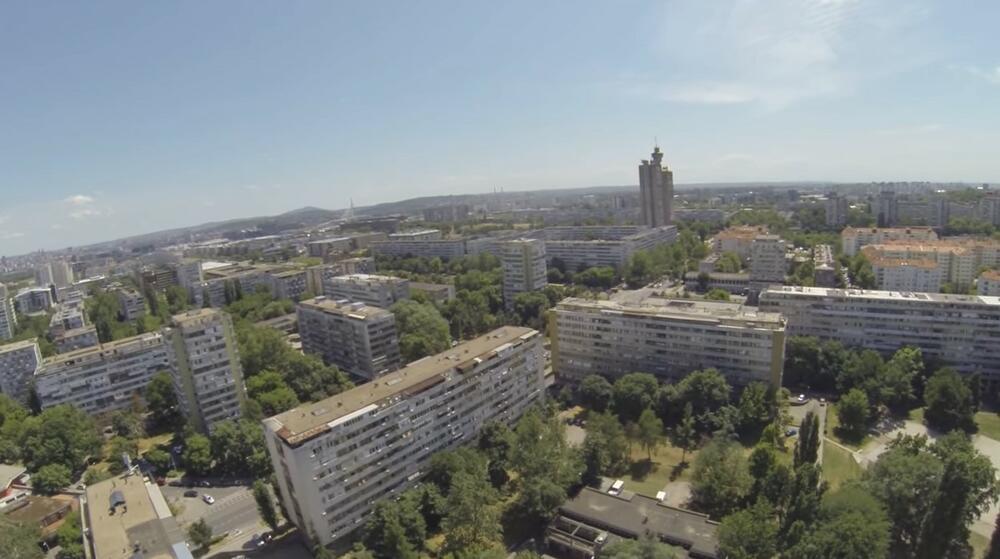 Novi Beograd, blokovi, panorama, Blok 33, Fontana, Geneks