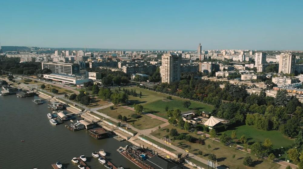 Novi Beograd, blokovi, panorama, Blok 33, Fontana, Geneks