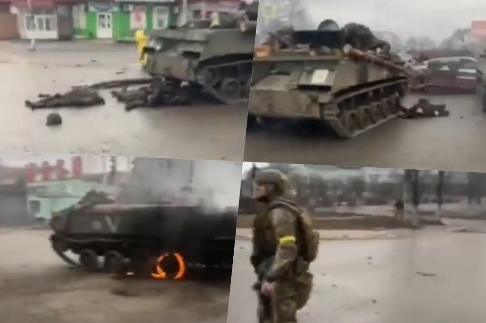 NOVI UDAR ZA RUSKE DESANJTNIKE Ukrajinski specijalci eliminisali četu padobranaca na putu ka Hostomelu! Uništena 4 BMD VIDEO
