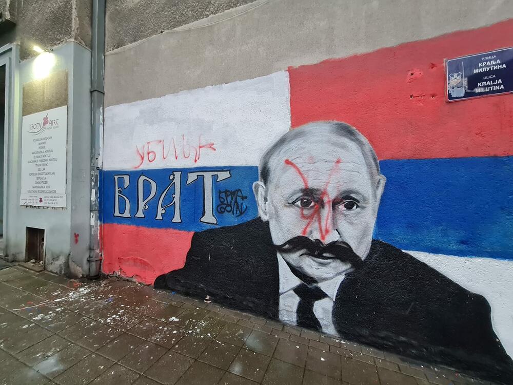 Vladimir Putin, mural