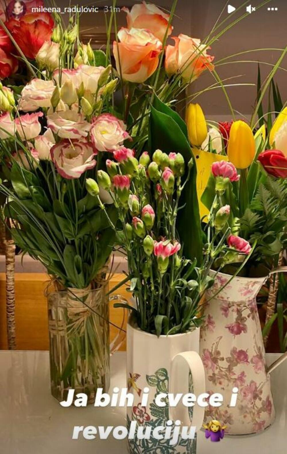 Milena Radulović, Cveće, 8. Mart, Dan žena, poklon