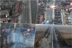 ZASEDA KOD BROVARIJA NA PUTU PREMA KIJEVU Ukrajinci rusku oklopnu kolonu zasuli granatama! Tenkovi panično jurili njivama! VIDEO