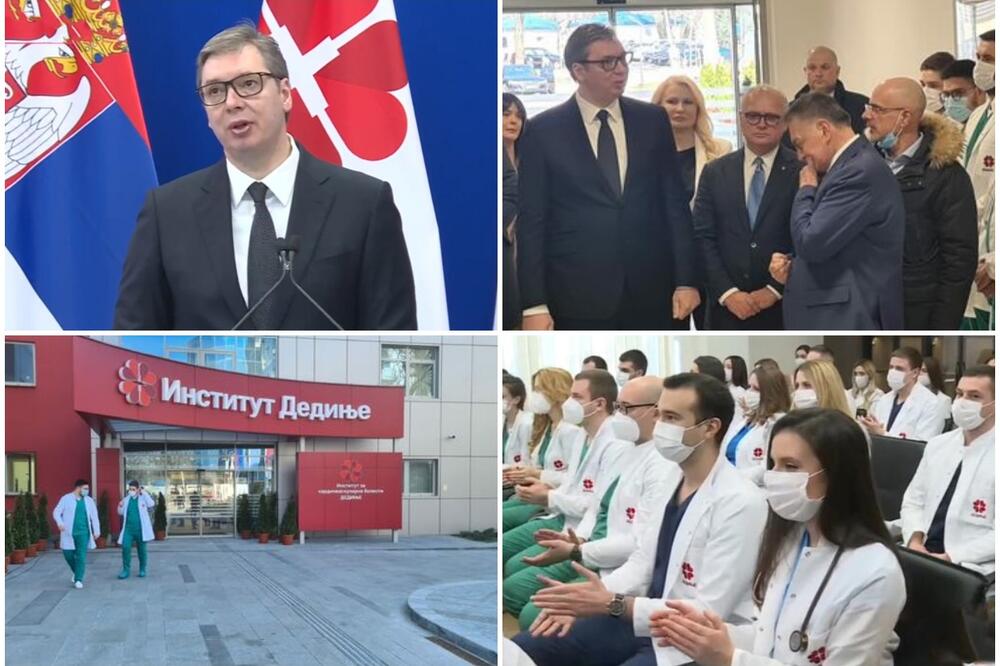 OTVORENA NOVA ZGRADA INSTITUTA DEDINJE Presednik Vučić: Izgleda izuzetno! Ponosan sam na lekare što žive za zdravlje naših građana