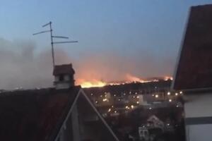 VELIKI POŽAR U BEOGRADU! Pogledajte kako je gorelo u Miljakovačkoj šumi, vatrogasci morali peške do vatre (VIDEO)