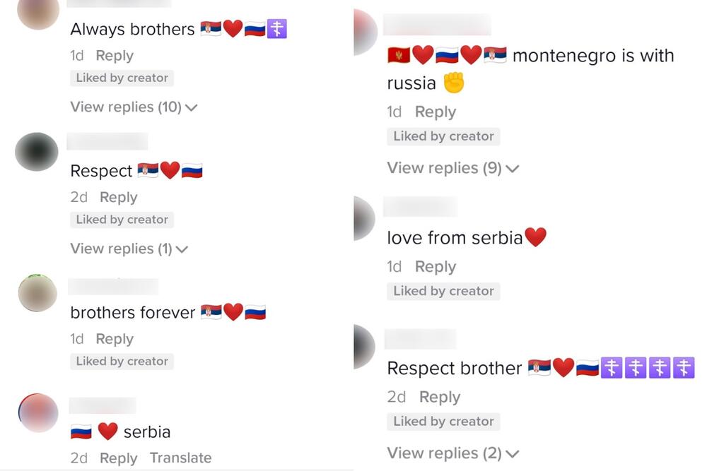 Srbija, Rusija, Komentari