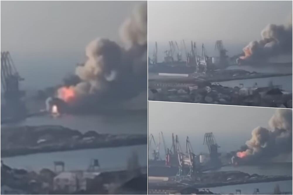 ŠTA SE DEŠAVA U BERDIJANSKU? Ukrajinci tvrde da su uništili ruski ratni brod FOTO, VIDEO