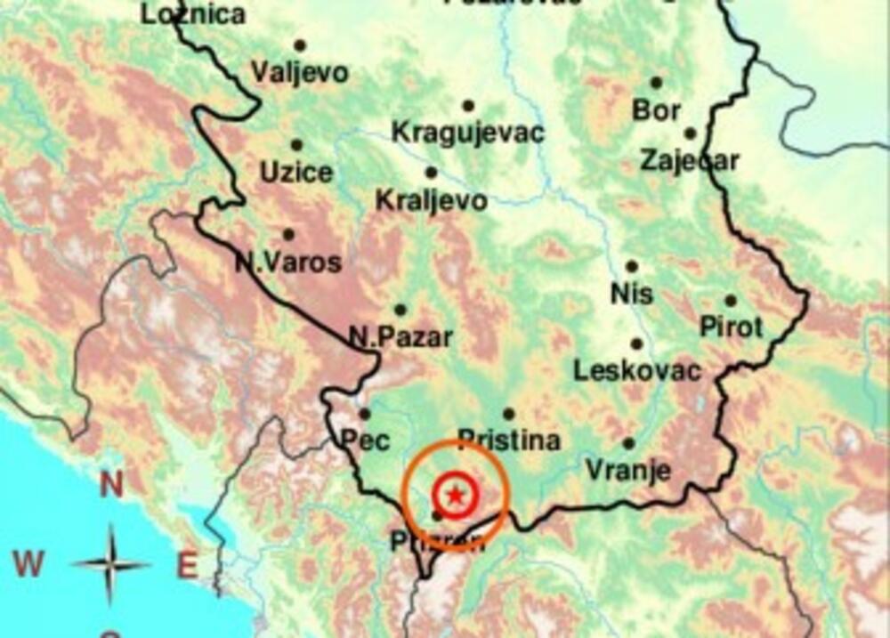 zemljotres, Prizren