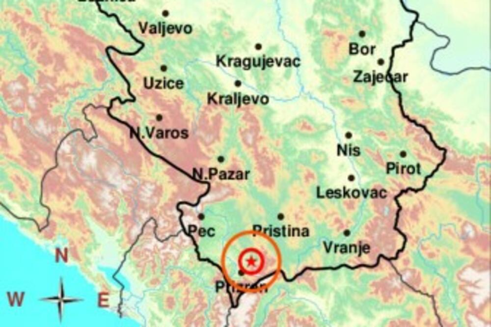 ZATRESAO SE JUG SRBIJE! Zemljotres u Prizrenu registrovan jutros tačno u 10.03! Evo koliko je bio jak