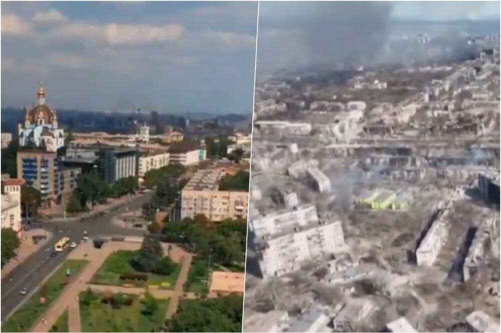 NEKADA LEP LUČKI GRAD POSTAO RUINA: Ovo je snimak Marijupolja pre i posle ruskog granatiranja VIDEO