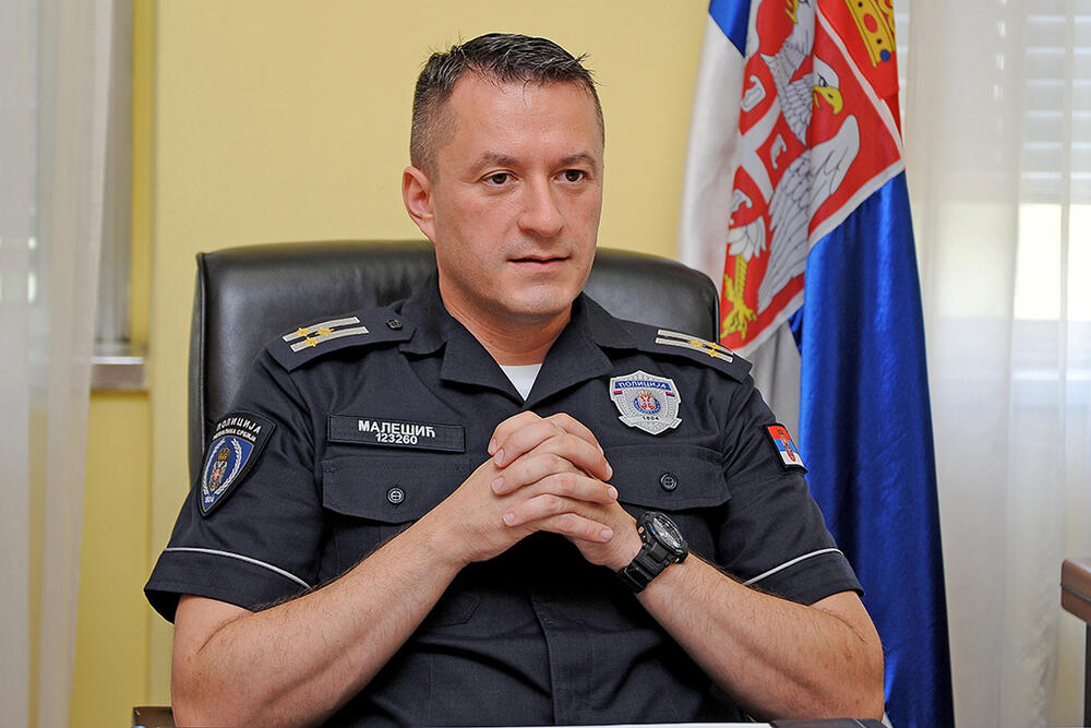 Slobodan Malešić, Policajac, General Slobodan Malešić