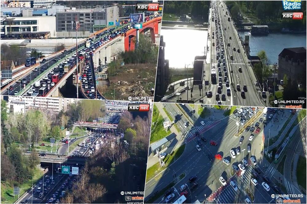 KOLAPS, VOZILA MILE! Pogledajte gde su najveće saobraćajne gužve u Beogradu