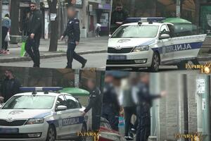 POGLEDATE KAKO JE NIKOLA RAĐEN PRIVEDEN U STANICU: Isplivao snimak hapšenja vaterpoliste nakon što je PRETUKAO DEVOJKU! (VIDEO)
