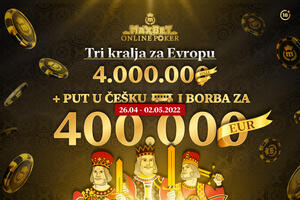 Postani jedan od tri MaxBet poker kralja! Osvoji 4.000.000 dinara, put u Češku i priliku da dobiješ još mnogo više!