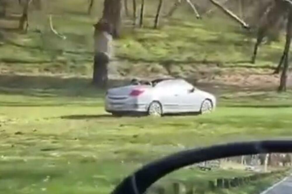 SLIKA I PRILIKA BAHATE VOŽNJE: Pogledajte kako vozač pokušava da izbegne gužvu na Košutnjaku (VIDEO)