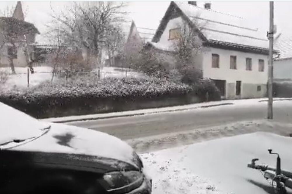 NEVREME U HRVATSKOJ: U Gorskom kotaru sneg, u Požegi jaka oluja nosila krovove! VIDEO
