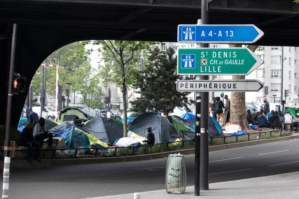 Pariz, Beskućnici