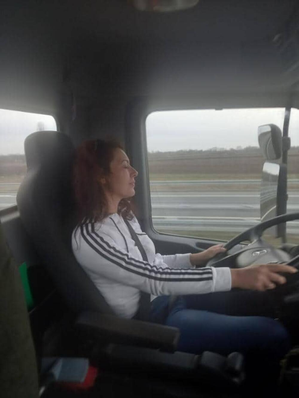 Sandra Lekić, kamion, žena kamiondžija