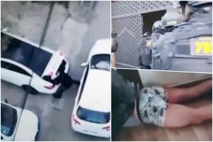 POGLEDAJTE KAKO SRPSKA POLICIJA RAZBIJA NARKO BANDU U ZEMUNU: Upali u leglo droge i uhapsili dilera u gaćama (VIDEO)