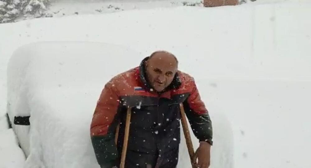 Milojica Veličković, Golija, Odvraćenica, mećava, sneg