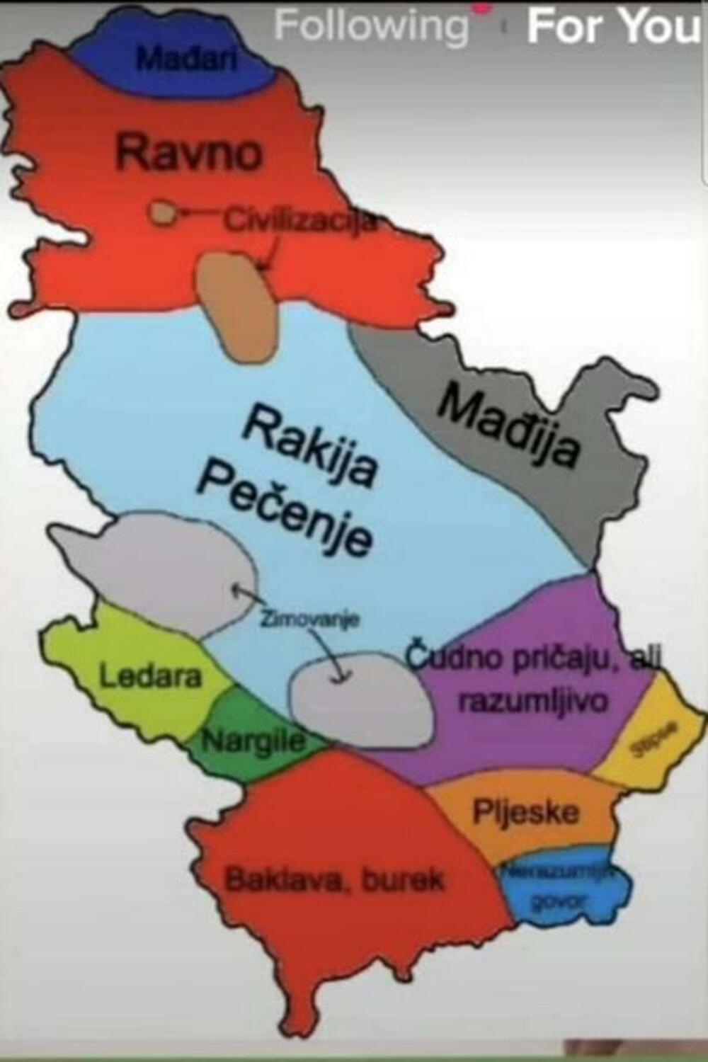 Mapa Srbistana