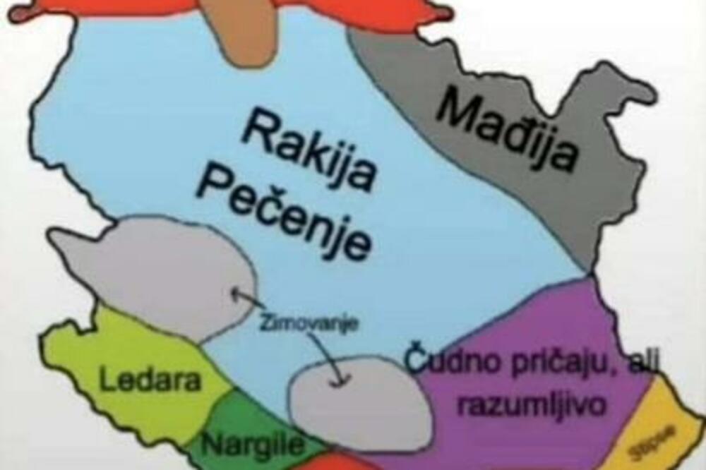 RAVNO, MAĐIJA, ČUDNO PRIČAJU ALI RAZUMLJIVO! Objavljena mapa Srbije, svaki okrug ima HIT IME, OVO JE ZA PLAKANJE OD SMEHA! (FOTO)