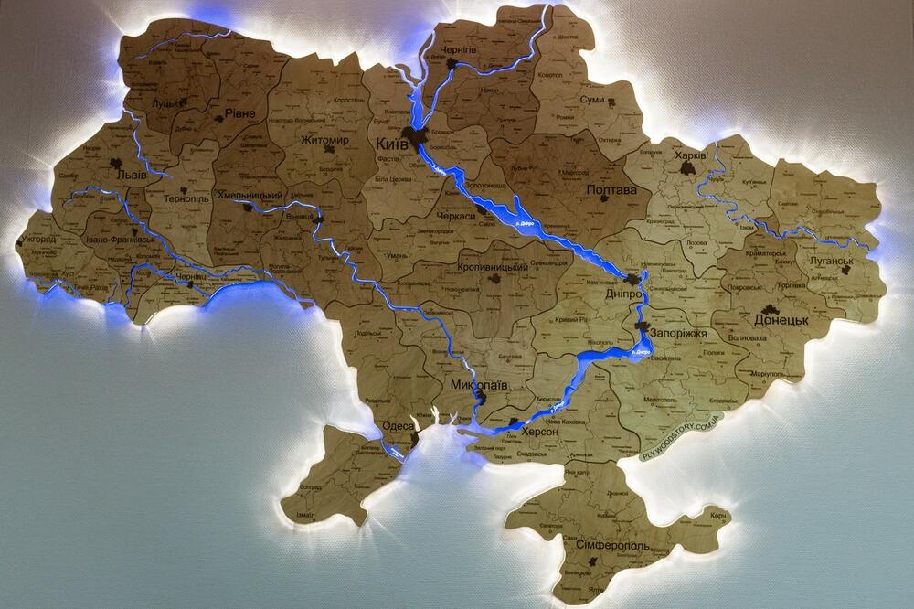 Ukrajina, mapa