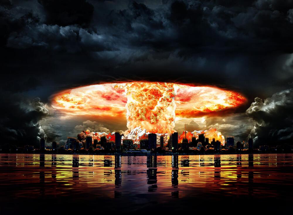 Potpuno uništenje... Ilustracija nuklearne eksplozije