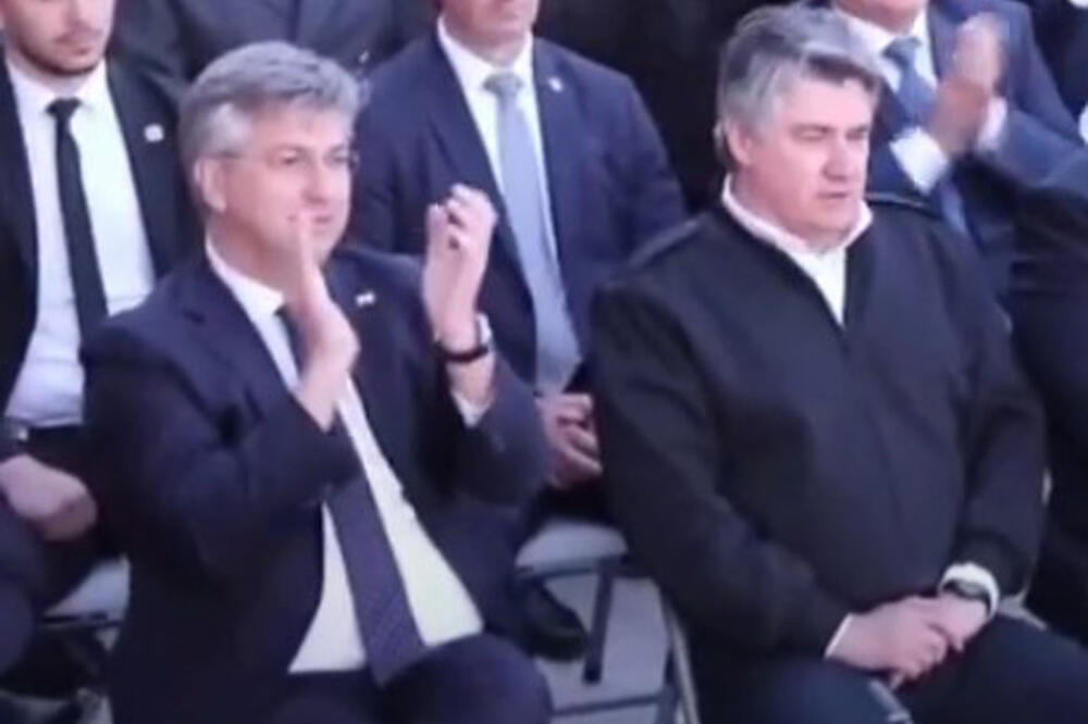 ZANELI SE PREMIJER I PREDSEDNIK Plenković i Milanović pevali Tompsonovu pesmu: Herceg-Bosno, srce ponosno VIDEO