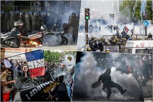 VATRENI PRVI MAJ U PARIZU: Okupljanje za praznik rada obeležili i žestoki sukobi sa snagama reda! FOTO, VIDEO